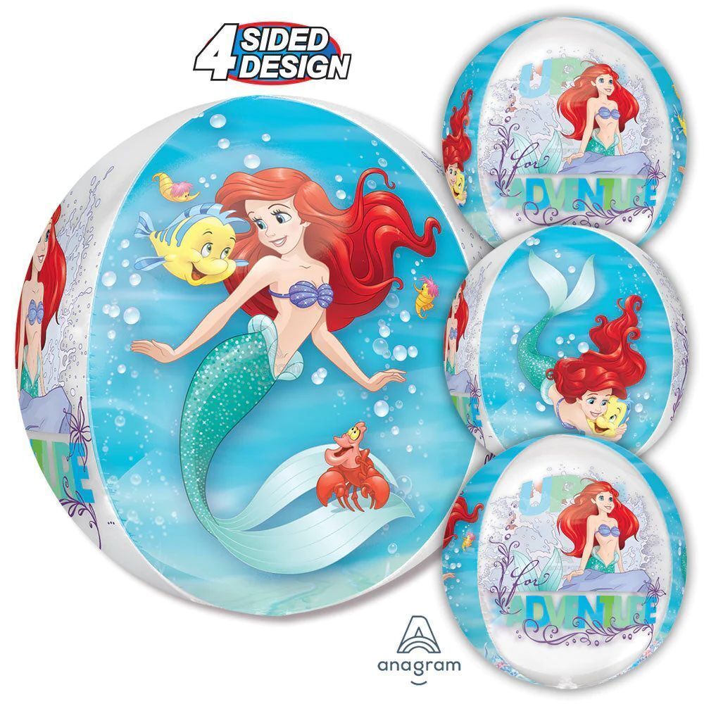 Foil Balloon Orbz Ariel Dream 15in