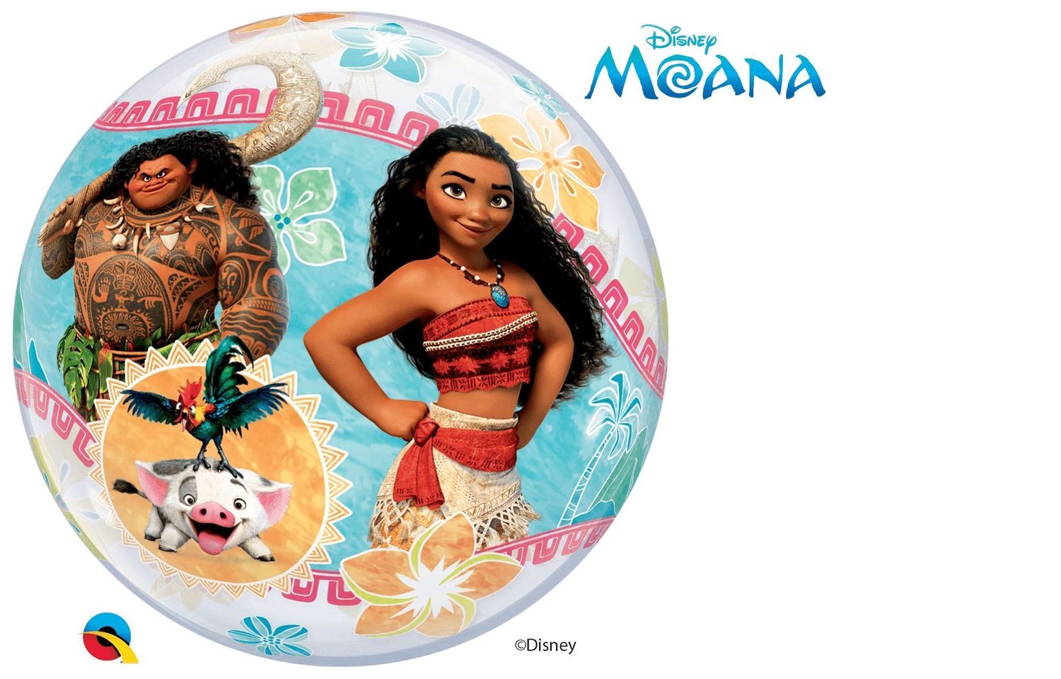 Foil Balloon Orbz Moana Clear 15in