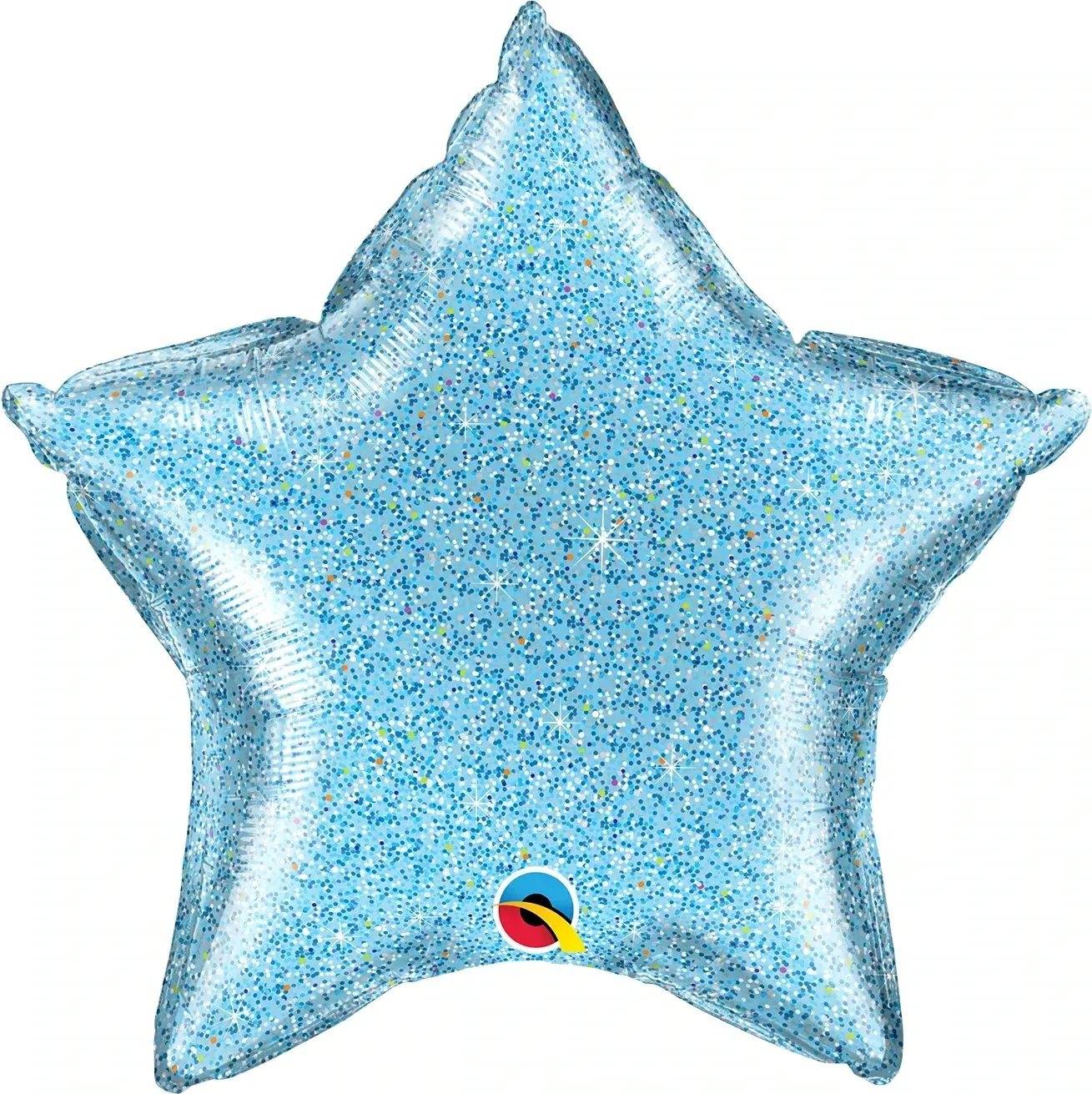 20" Glittergraphic Light Blue Star Shape