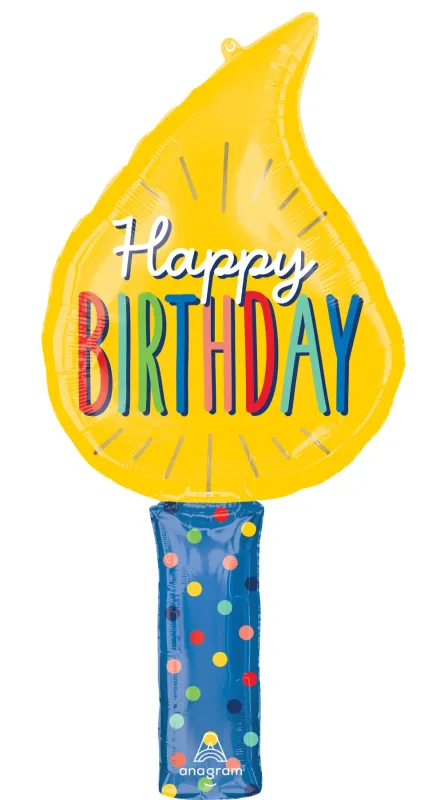 Foil Balloon Birthday Candle 39in