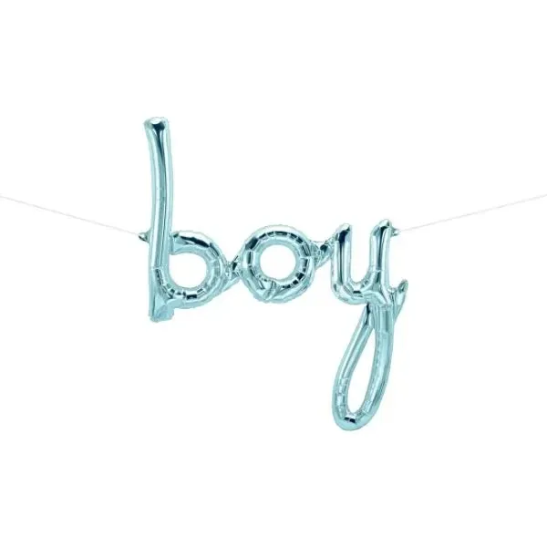 Boy Script Pastel Blue