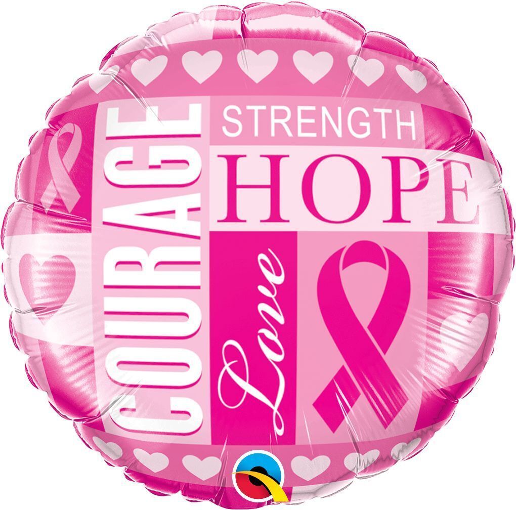 Foil Balloon Round Breast Cancer Inspirations 18in