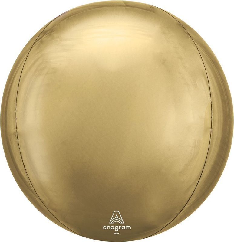 Foil Balloon Orbz White Gold 21in