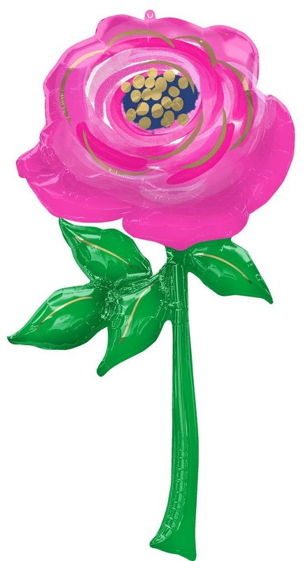 Foil Balloon Pink Flower Giant 30in
