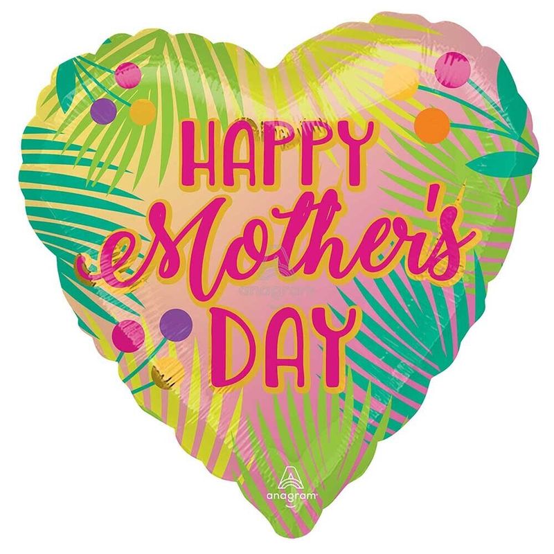 Foil Balloon Happy Mother's Day Tropical 28in