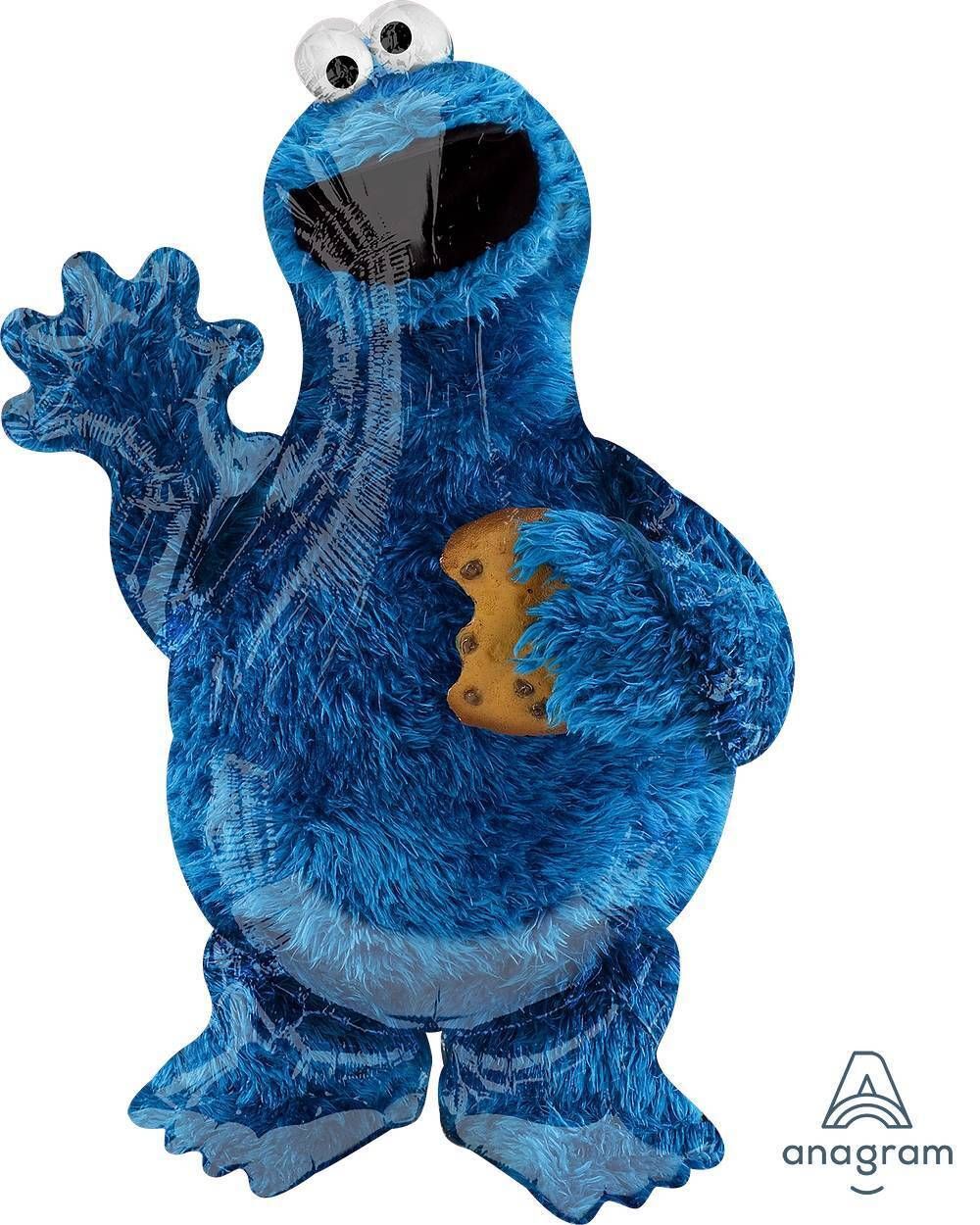 Foil Balloon Cookie Monster 35in