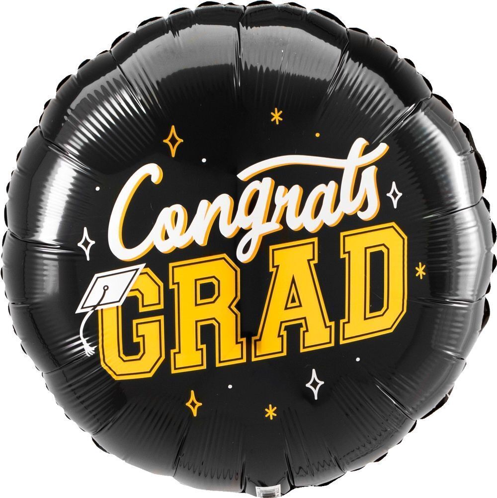 Foil Balloon Round Congrats Grad Best Is Yet To Come Hx 18in