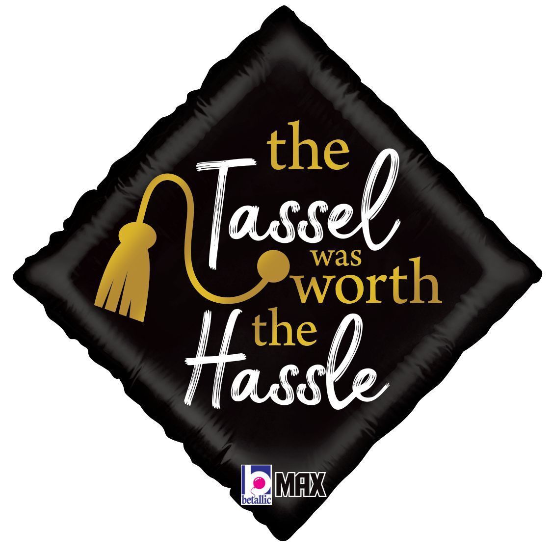 Foil Balloon Grad Cap Tassel Max Float 18in