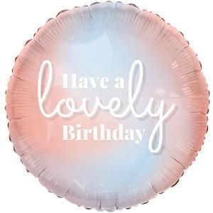 Foil Balloon Lovely Birthday 18in