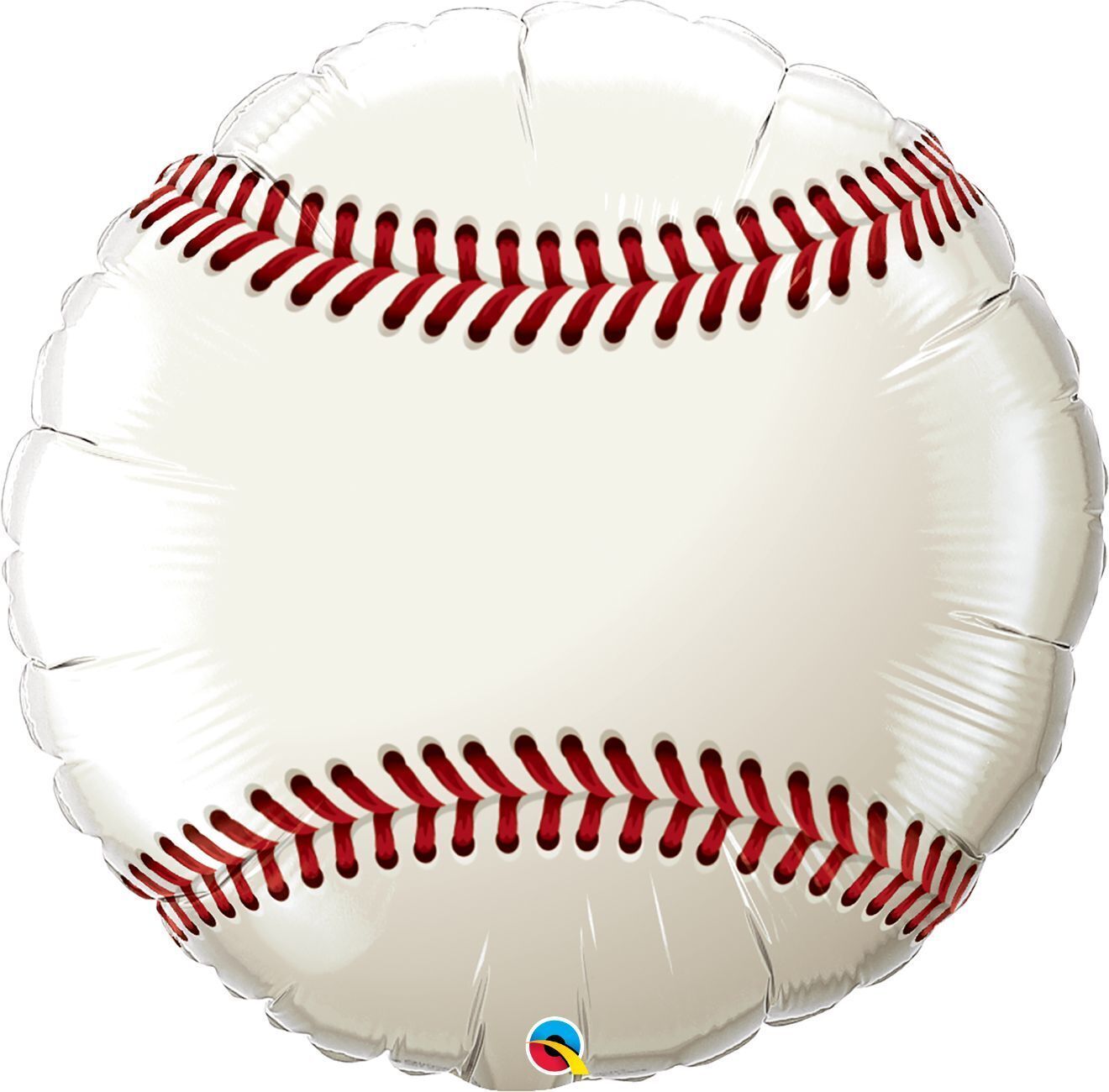 Foil Balloon Round Baseball 36in