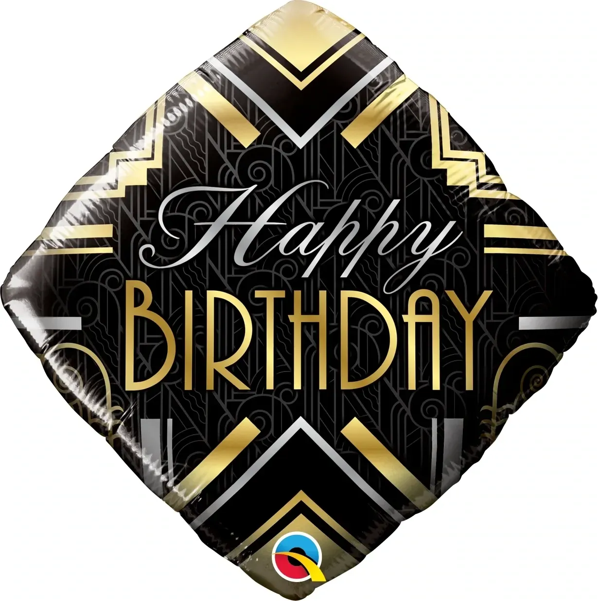 Foil Balloon Diamond Birthday Art Deco 18in