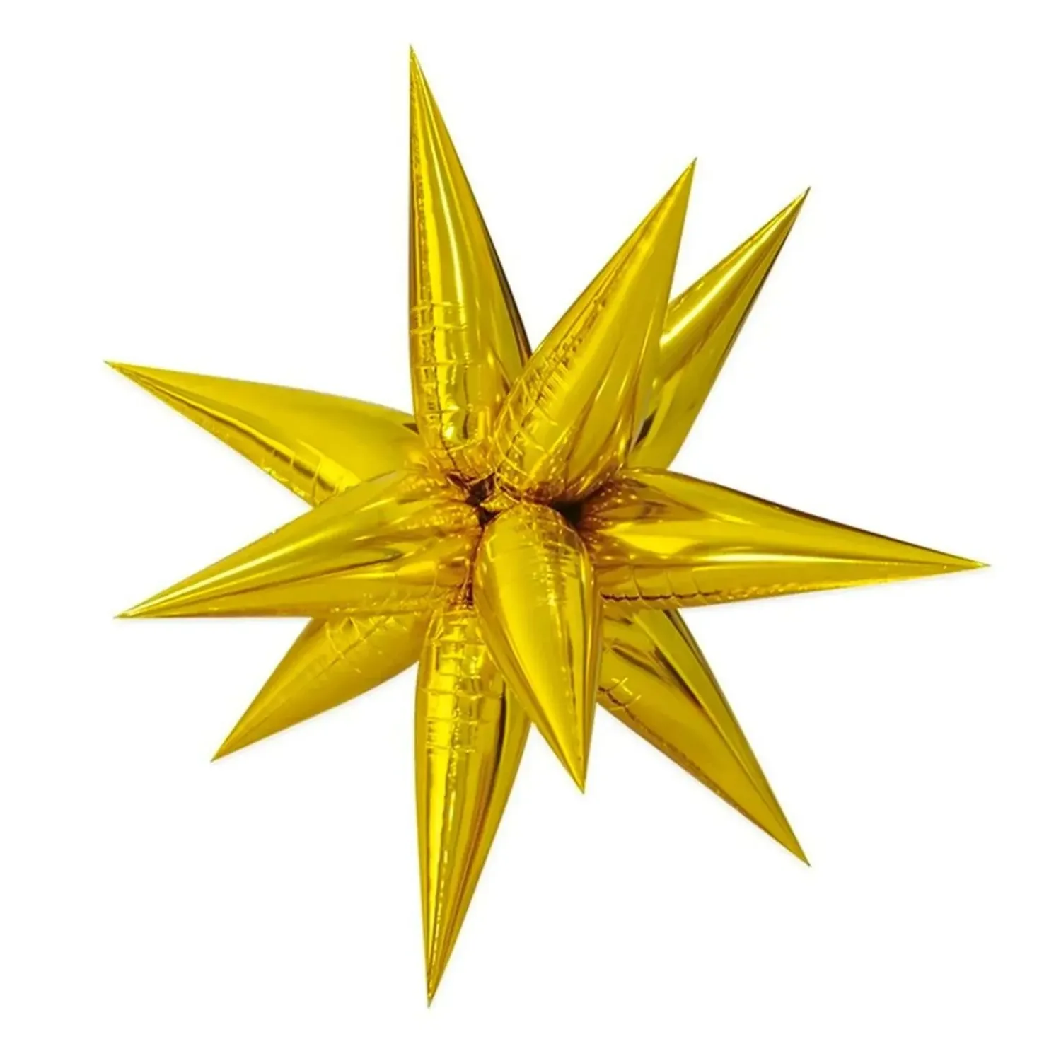 Foil Balloon Starburst Gold 40in