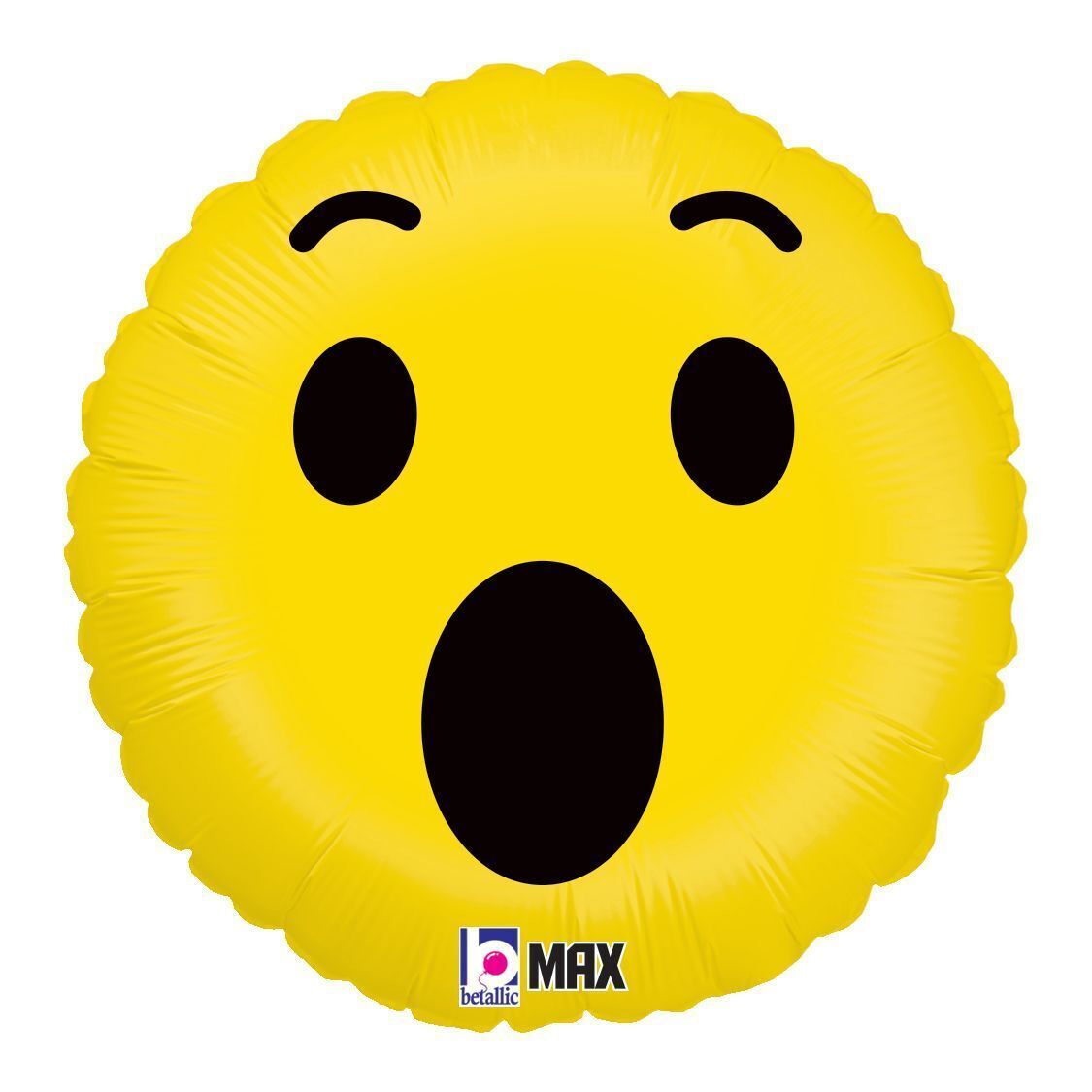 Foil Balloon Round Emoji Wow! Max Float Round 18in