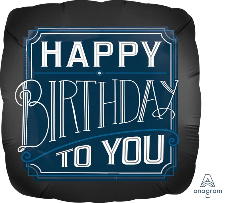 18" Male Happy Birthday