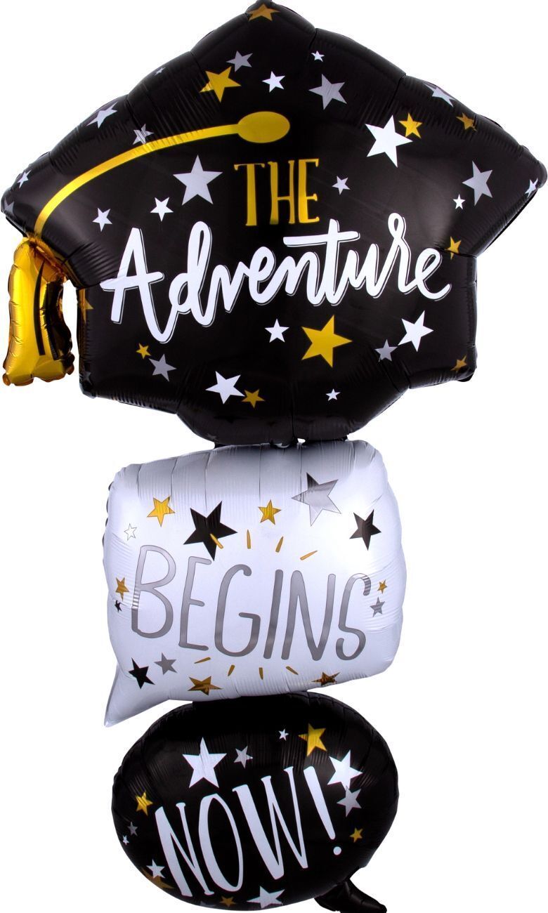 Bubble Balloon Grad Cap 61in