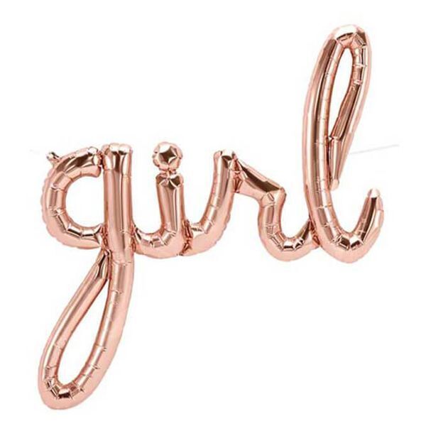 Foil Balloon Phrase Girl Script 37in