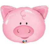 Tuftex Latex Balloon Playful Pig Helium Shape Party 30in
