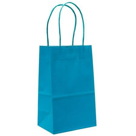 Turquoise Kraft Gift Bags