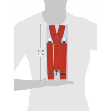 Red Suspenders (Adjustable) Party Accessory (1 count) (1/Pkg)