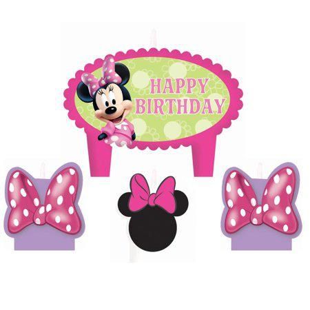 Disney Minnie Mouse Bowtique Birthday Candle Set
