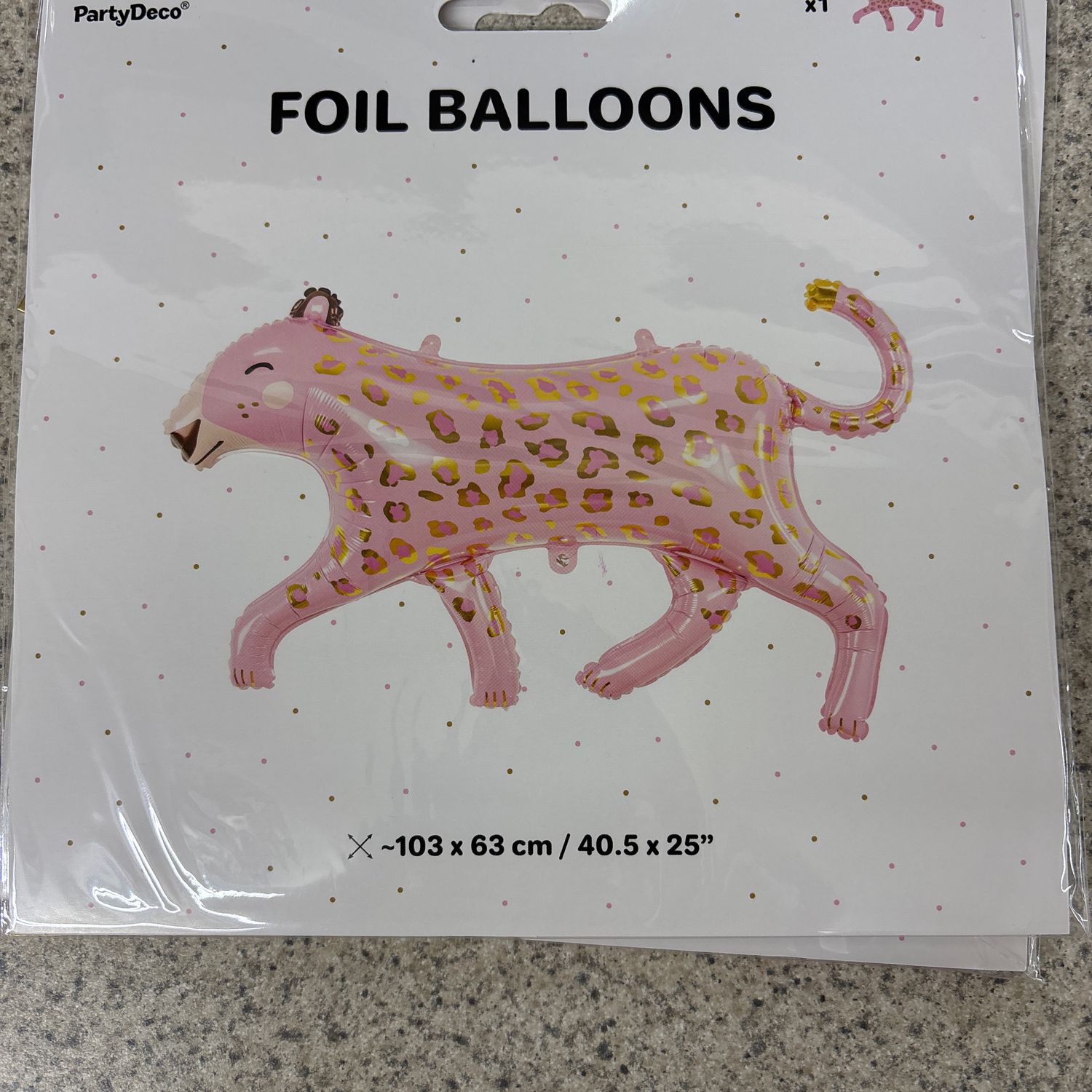Foil Balloon Leopard
