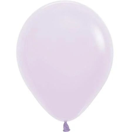 100 Pastel Matte Lilac Latex Balloons 5