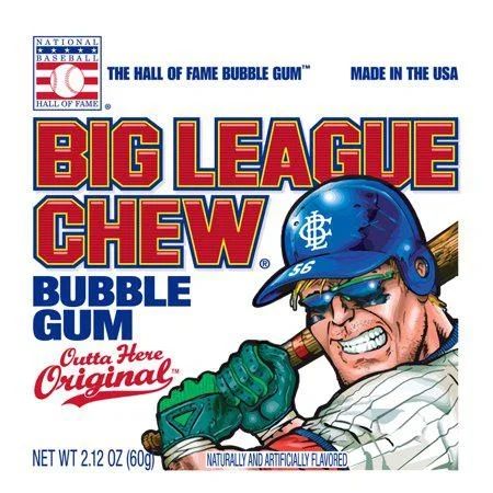 Big League Original Chew Bubble Gum 12 Count