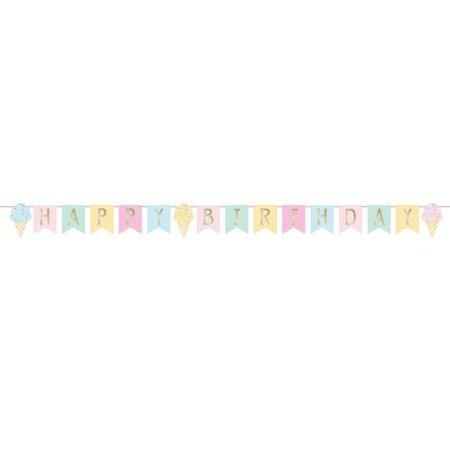 foil Ice Cream Party Banners
