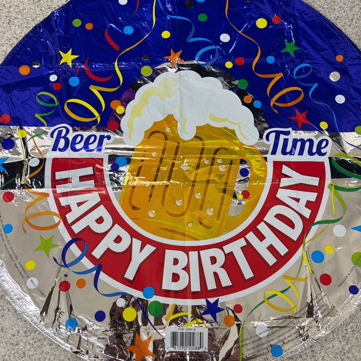 EFS Happy Birthday Beer Balloon