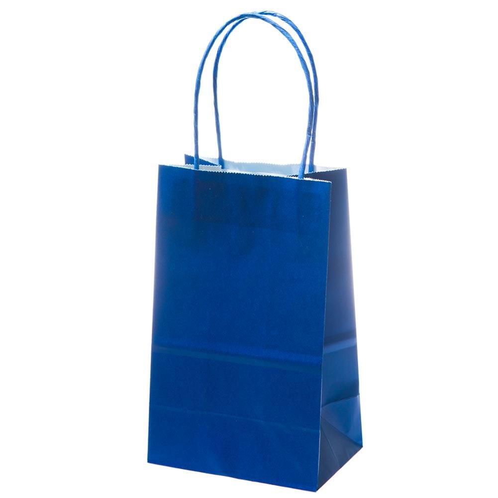 Small Blue Kraft Gift Bags