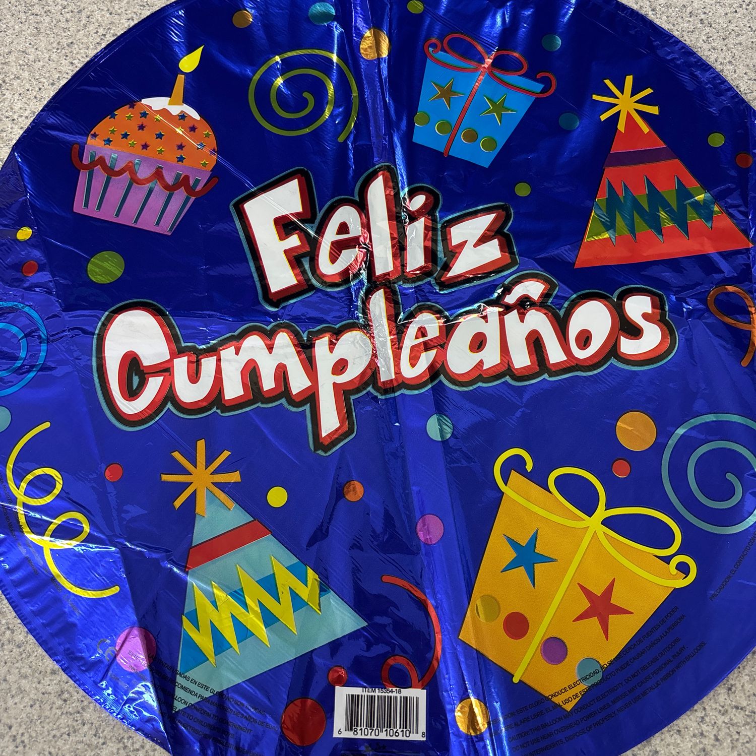 Azul Feliz Cumpleanos