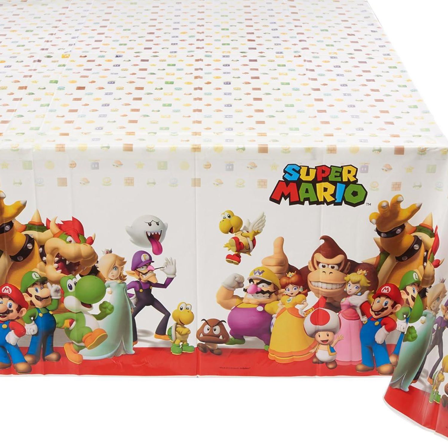 Rectangular Super Mario Brothers Plastic Tablecover