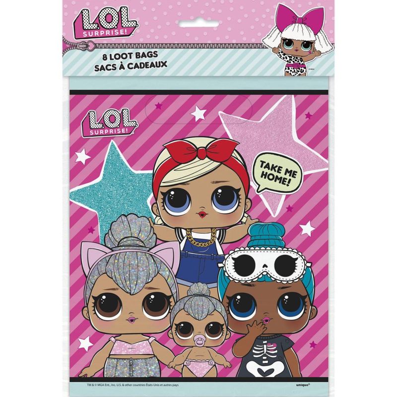 Tuftex LOL Surprise Plastic Loot Bags 8ct