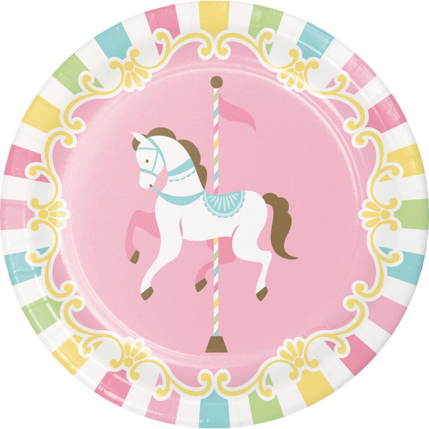 Carousel 7" Dessert Plate (8 Count)