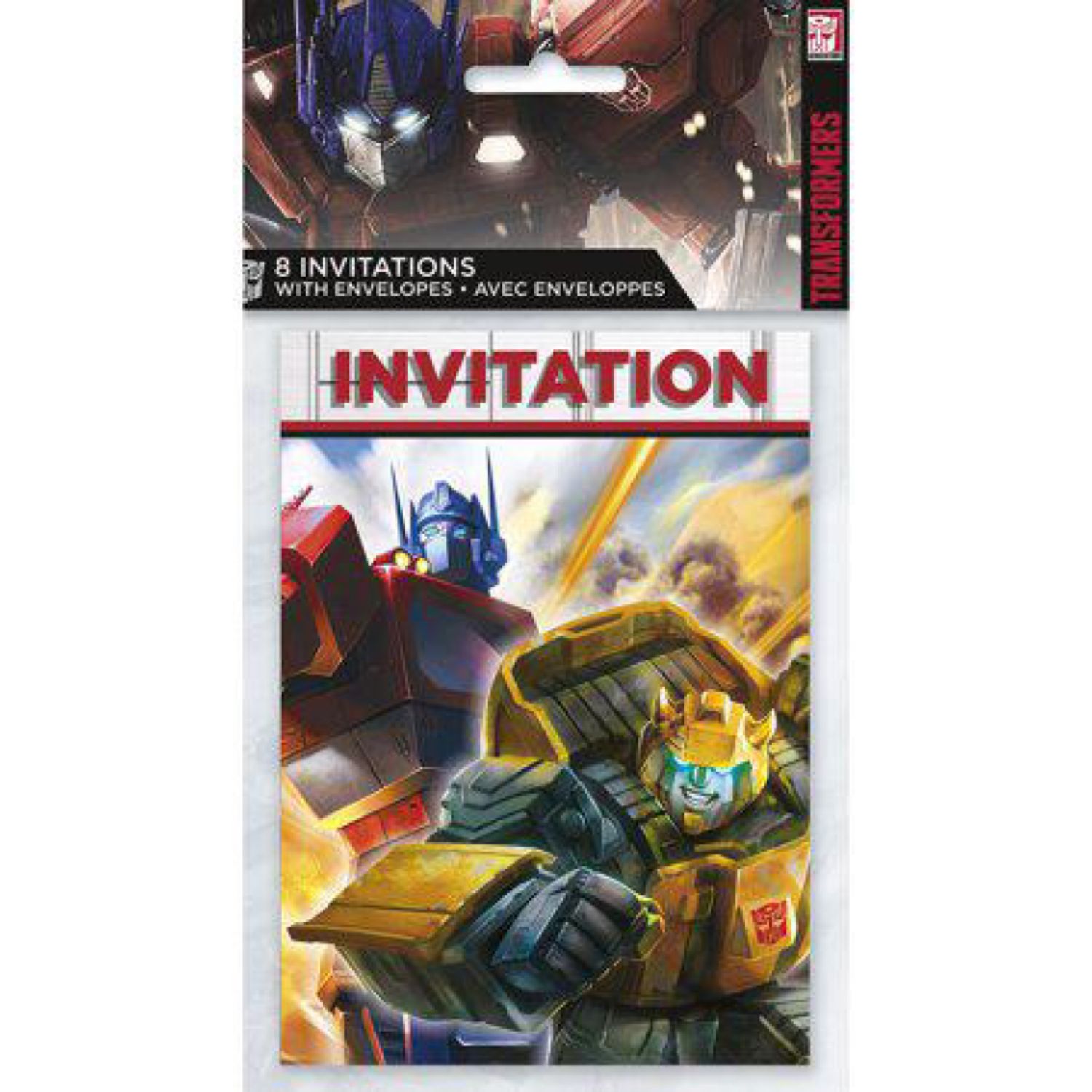 Transformers Invitations 8ct