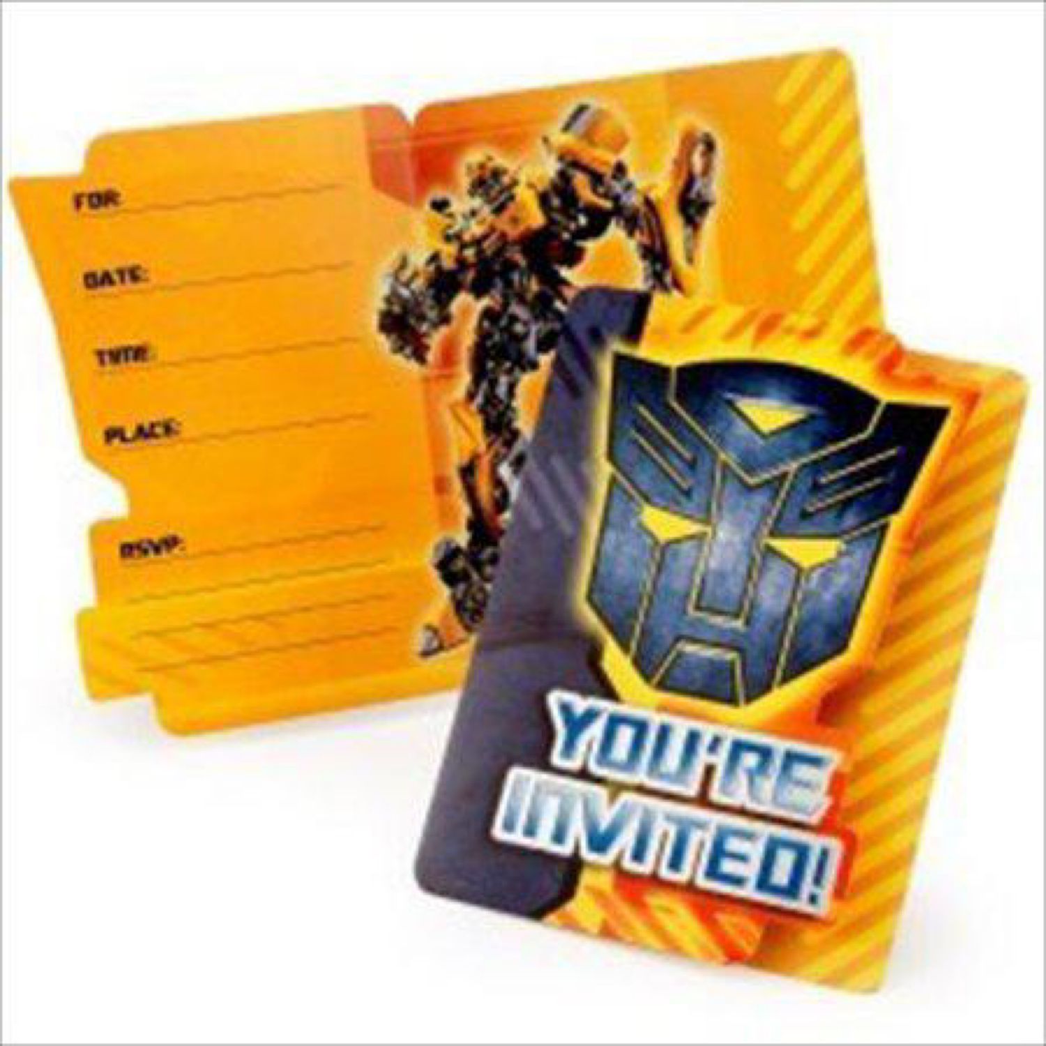 Transformers Invitations w/ Env. (8ct)