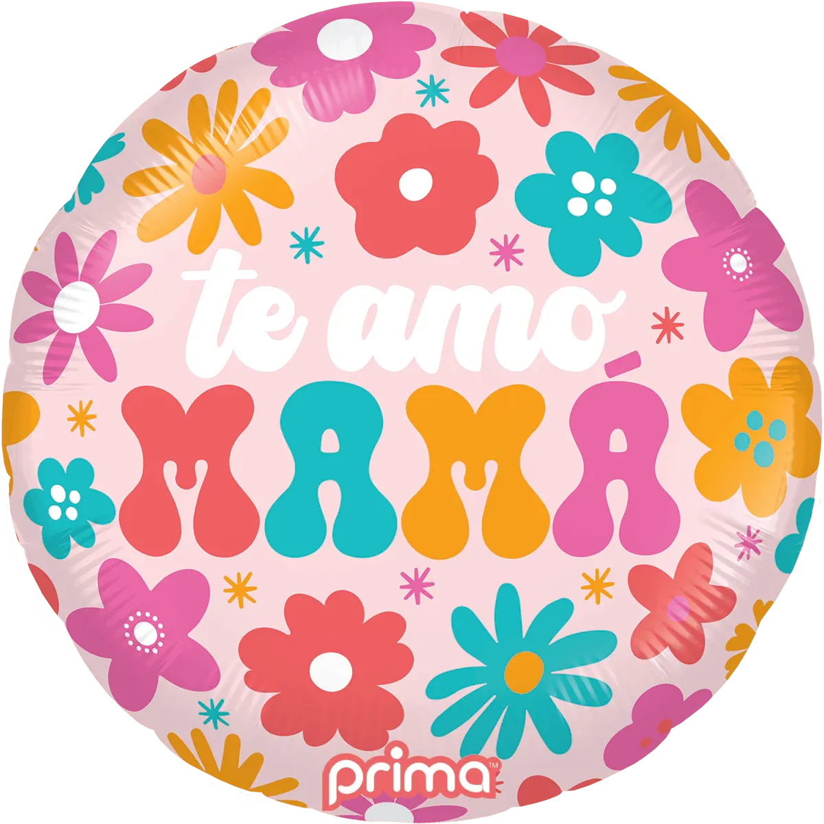 18" Te Amo Mama Retro Flowers