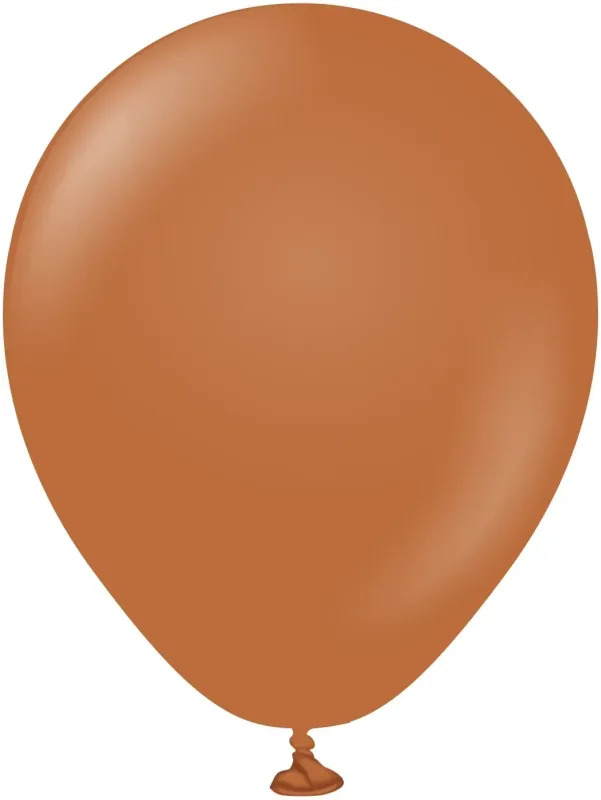 Kalisan Latex Balloons Standard Caramel Brown 5in - 100 pieces