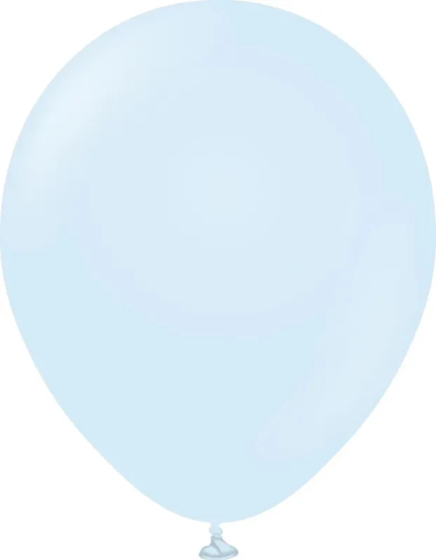 Kalisan Latex Balloons Macaron Baby Blue 18in - 25 pieces