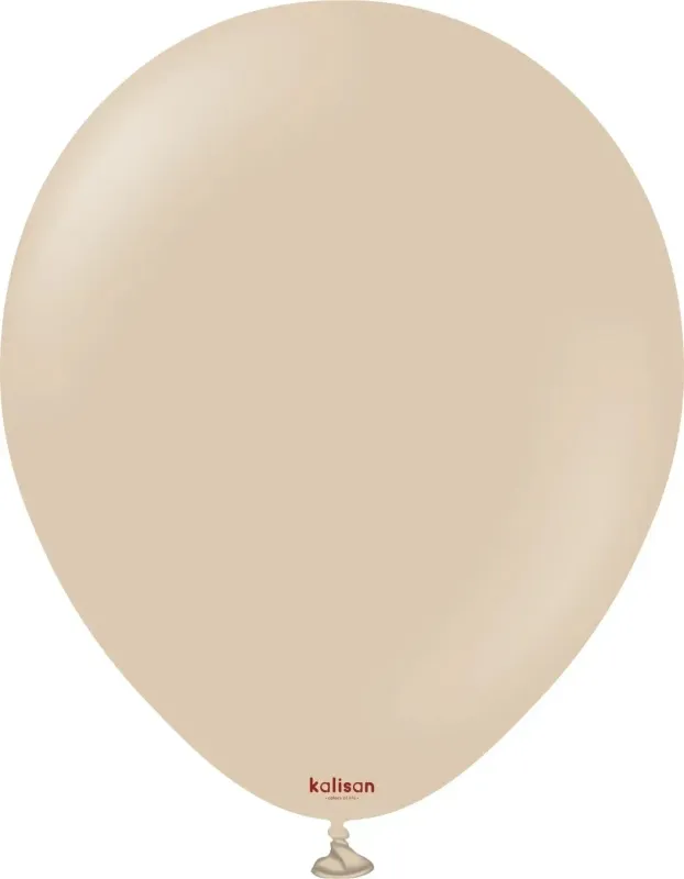Kalisan Latex Balloons Standard Hazelnut 18in - 25 pieces