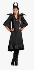 Maleficent Black Gown Deluxe Girl M