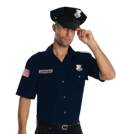 Adult Police Officer Costume STANDARD