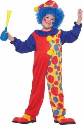 Clown Boy Child Size S