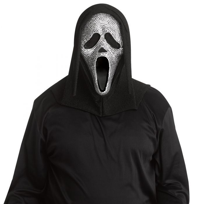 Ghost Face Bling with Crystal Stones Mask