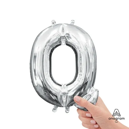 16 inch LETTER Q - ANAGRAM - SILVER (AIR-FILL ONLY)