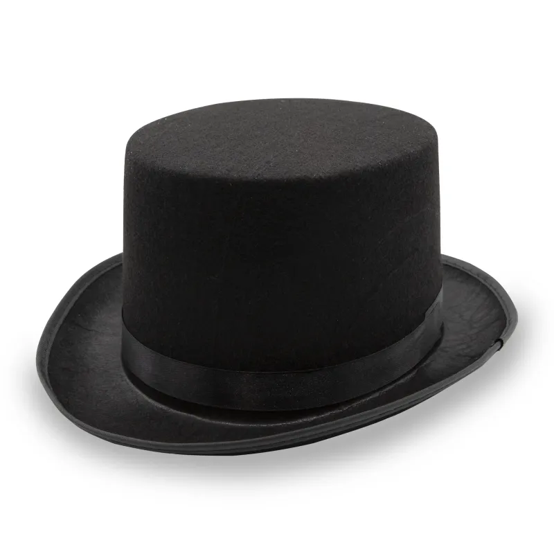 Black Felt Top Hat