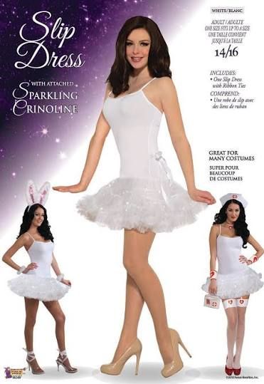 White Skip Dress/Tutu Adult Size 14/16
