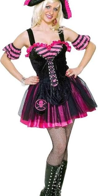Pink Pirate Dancer Women Size M/L