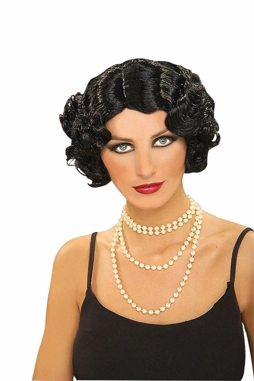 Flapper Wig Black
