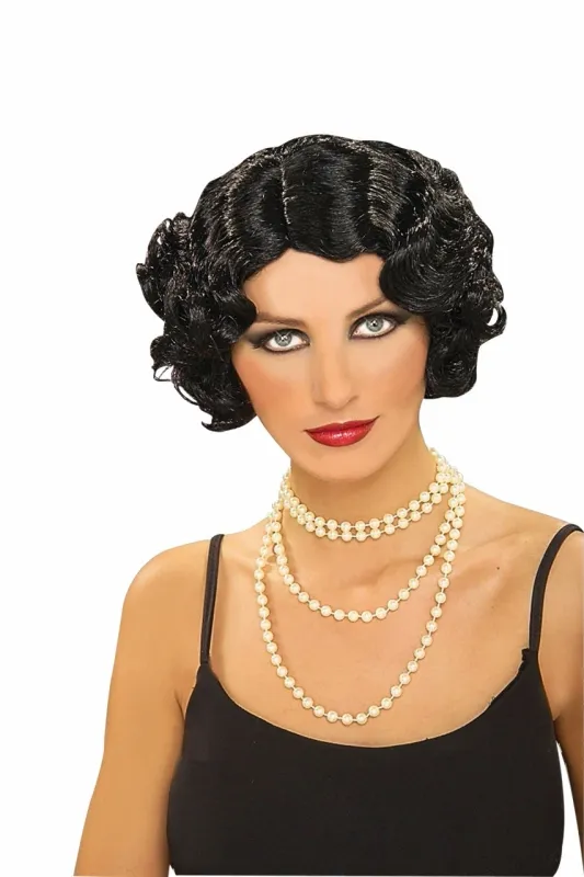 Flapper Wig Black